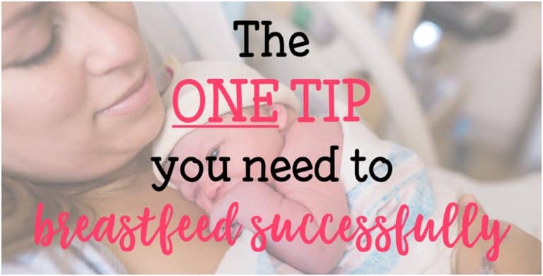 The one tip you need to breastfeed successfully